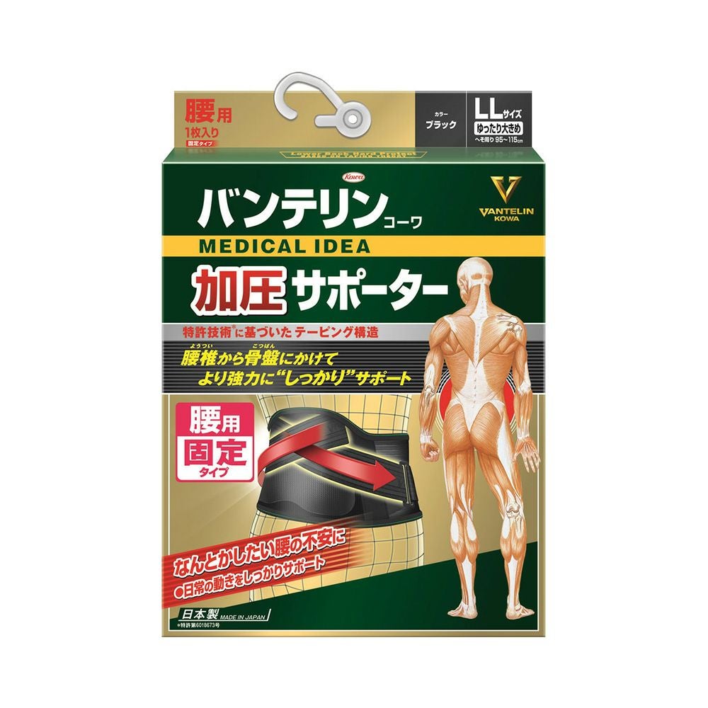 バンテリンサポーター腰用しっかり加圧 ユッタリオオキメ 興和