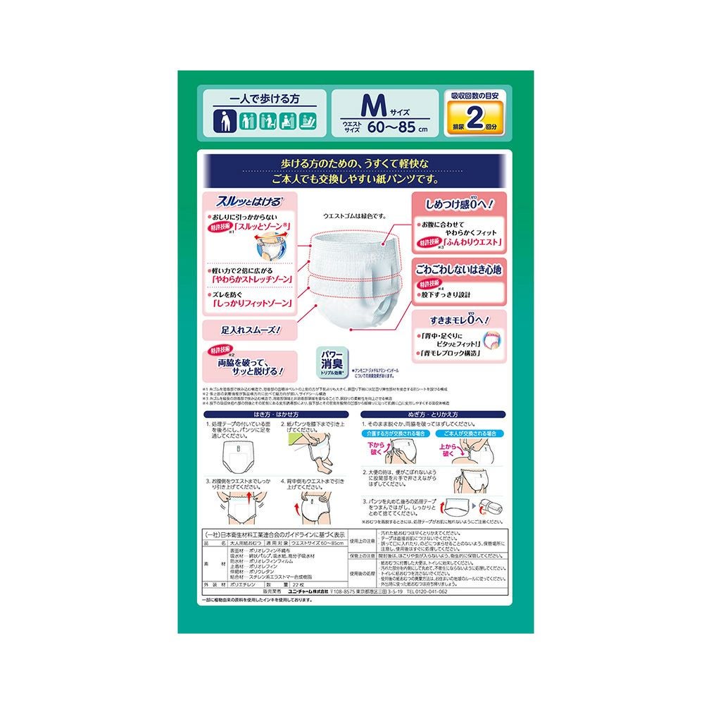 ライフリーうす型軽快パンツＭ 22枚 ユニ・チャーム