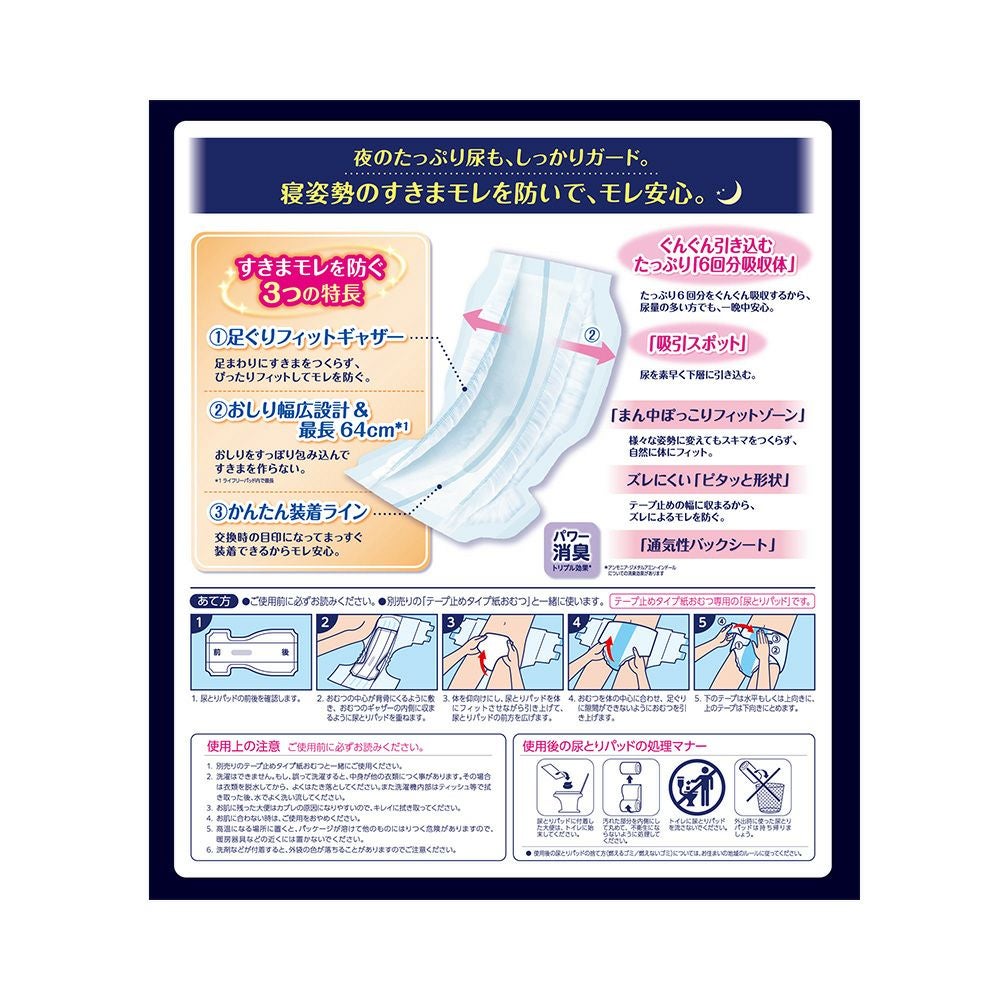 ライフリー一晩中あんしん尿とりパッドＳ 24枚 ユニ・チャーム