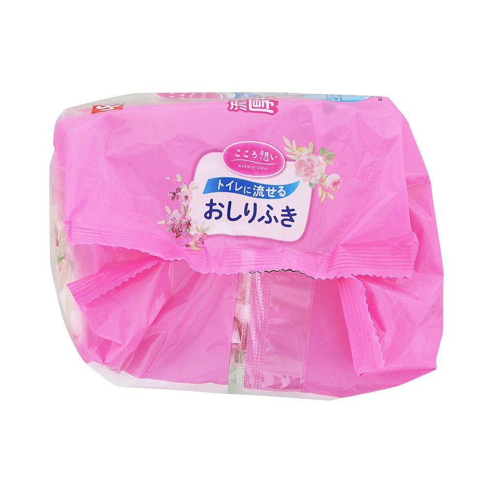 こころ想い流せるおしりふき 80枚x3P レック